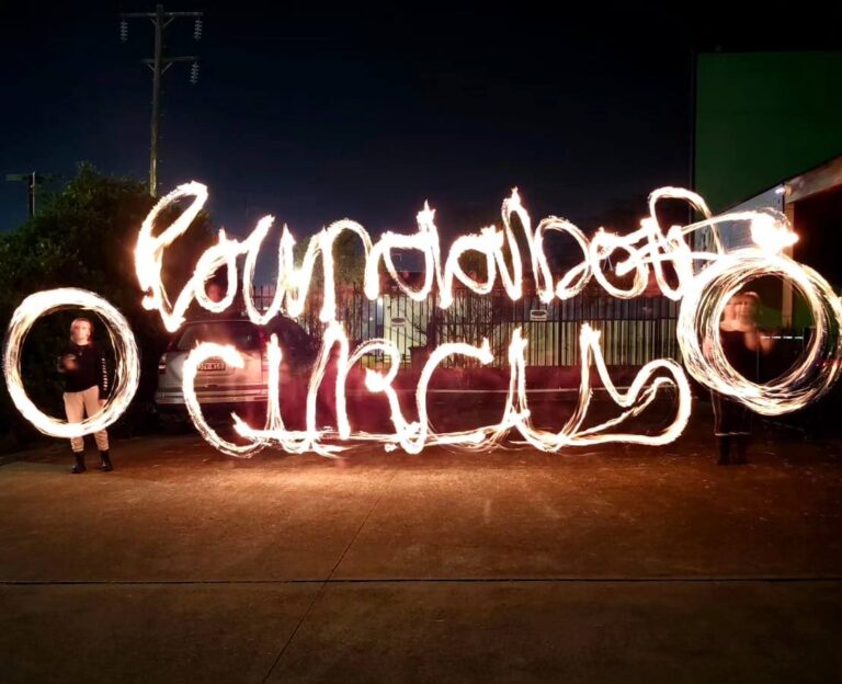 Roundabout Circus written in Fire